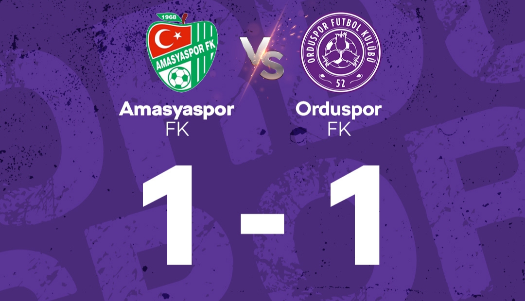 52 ORDUSPOR AMASYA’YA TAKILDI