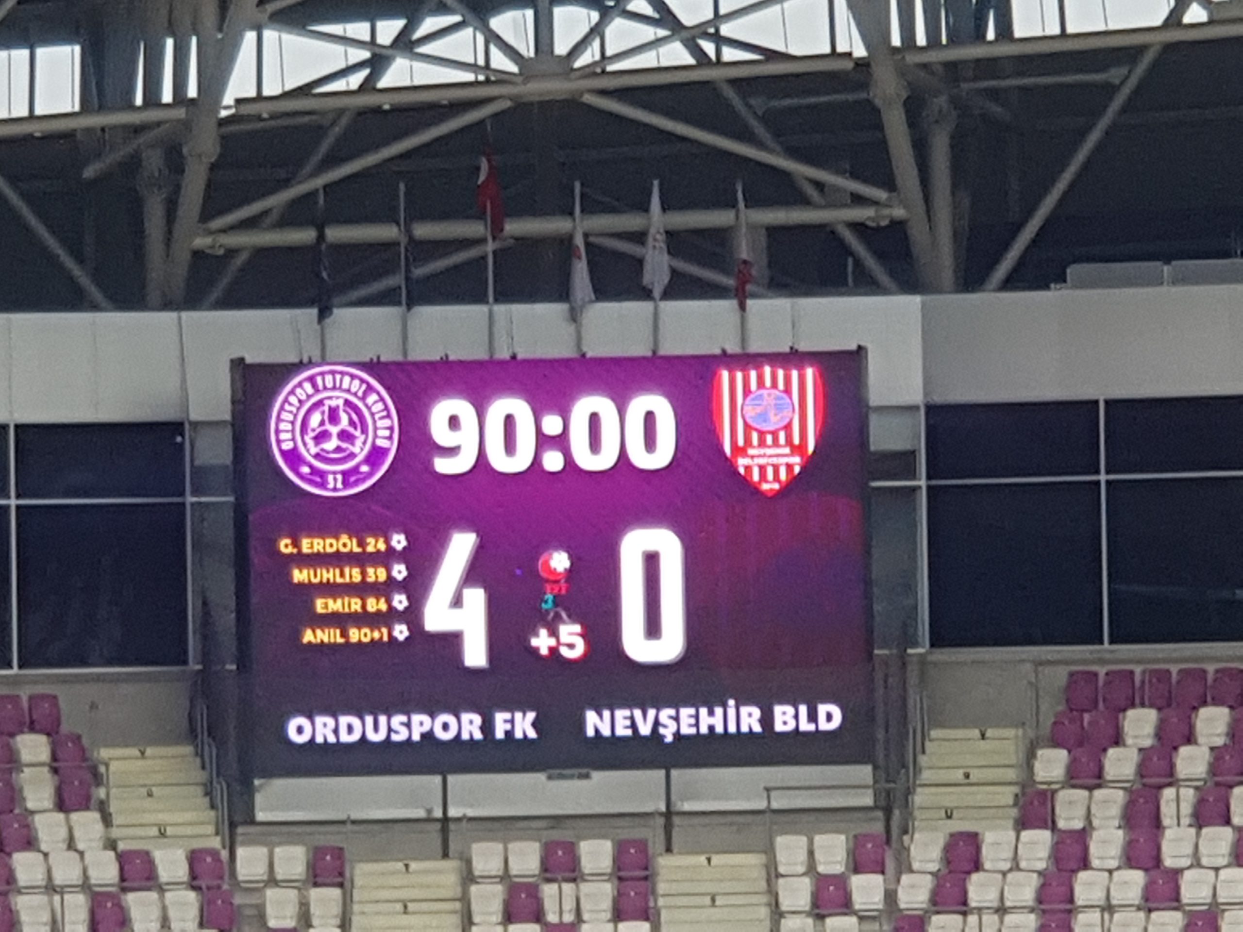 ORDUSPOR’DAN DÖRT DÖRTLÜK GALİBİYET