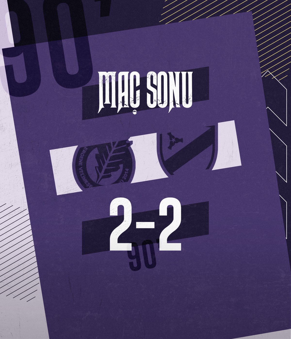 GALİBİYETİ KORUYAMADI 2-2