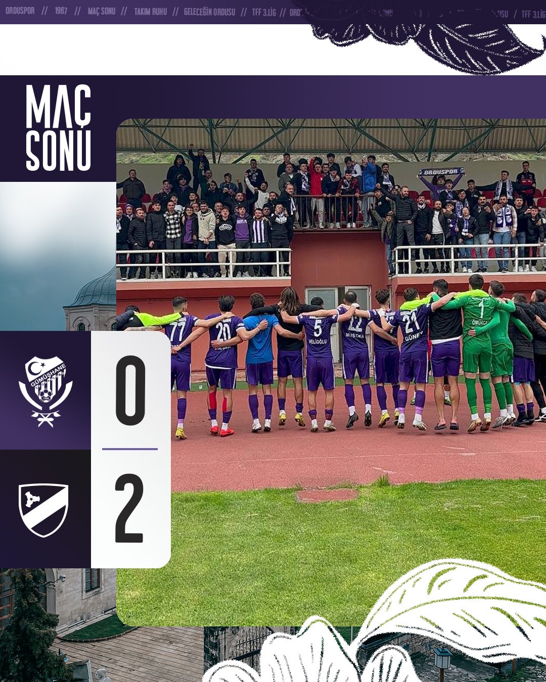 ORDUSPOR 1967 DEPLASMANDA GALİP 2-0