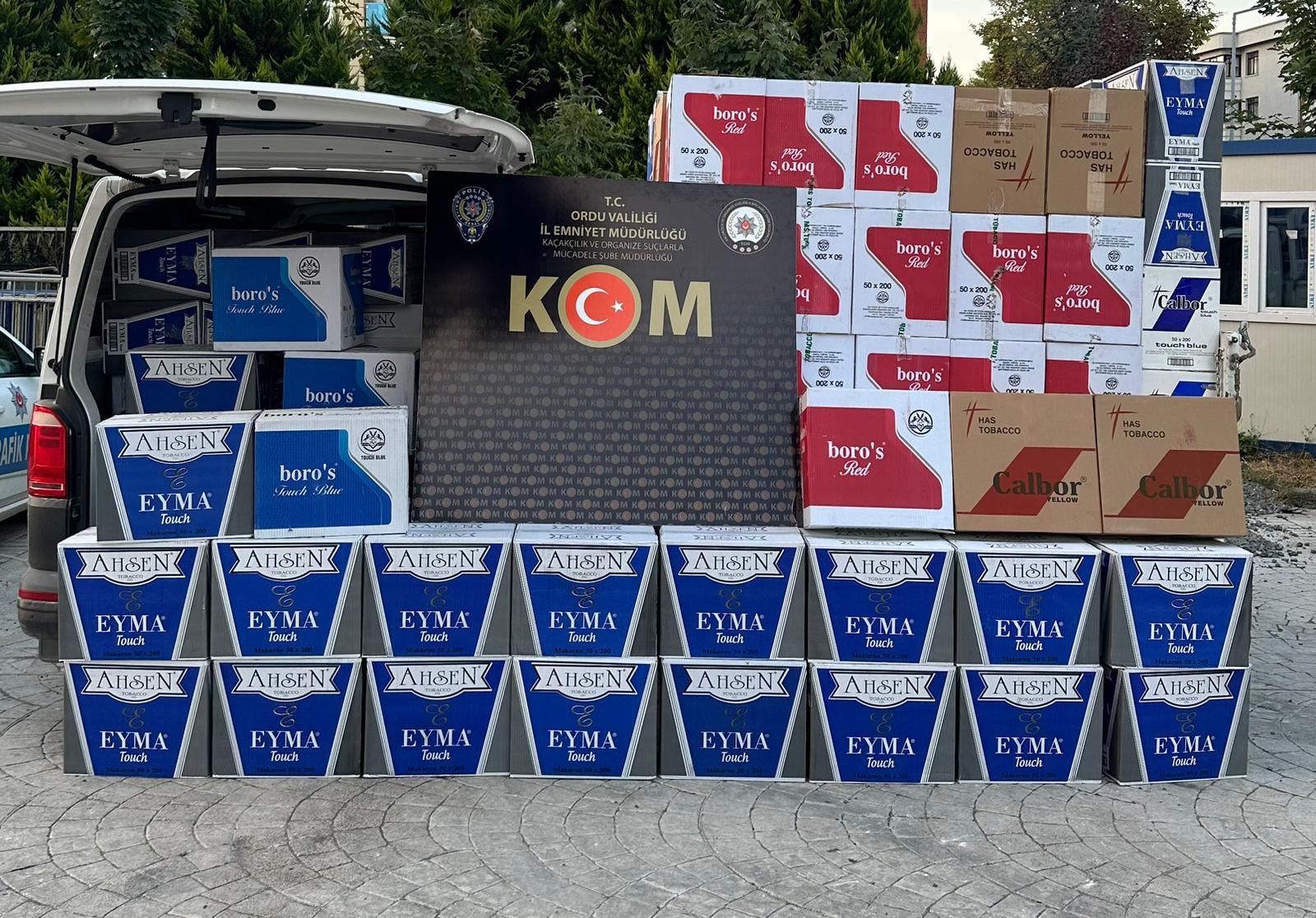 KAÇAK SİGARAYI DEPOLAMIŞLAR!