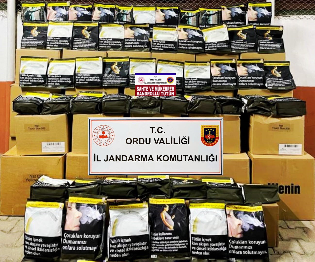 420 KİLO KAÇAK TÜTÜN ELE GEÇİRİLDİ! 2 KİŞİ GÖZALTINA ALINDI