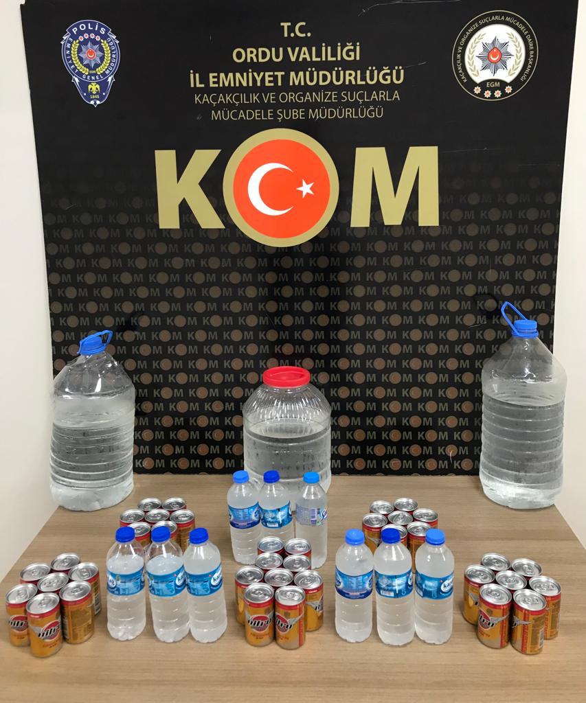 ALTINORDU’DA KAÇAK İÇKİ OPERASYONU! 2 KİŞİ GÖZALTINA ALINDI