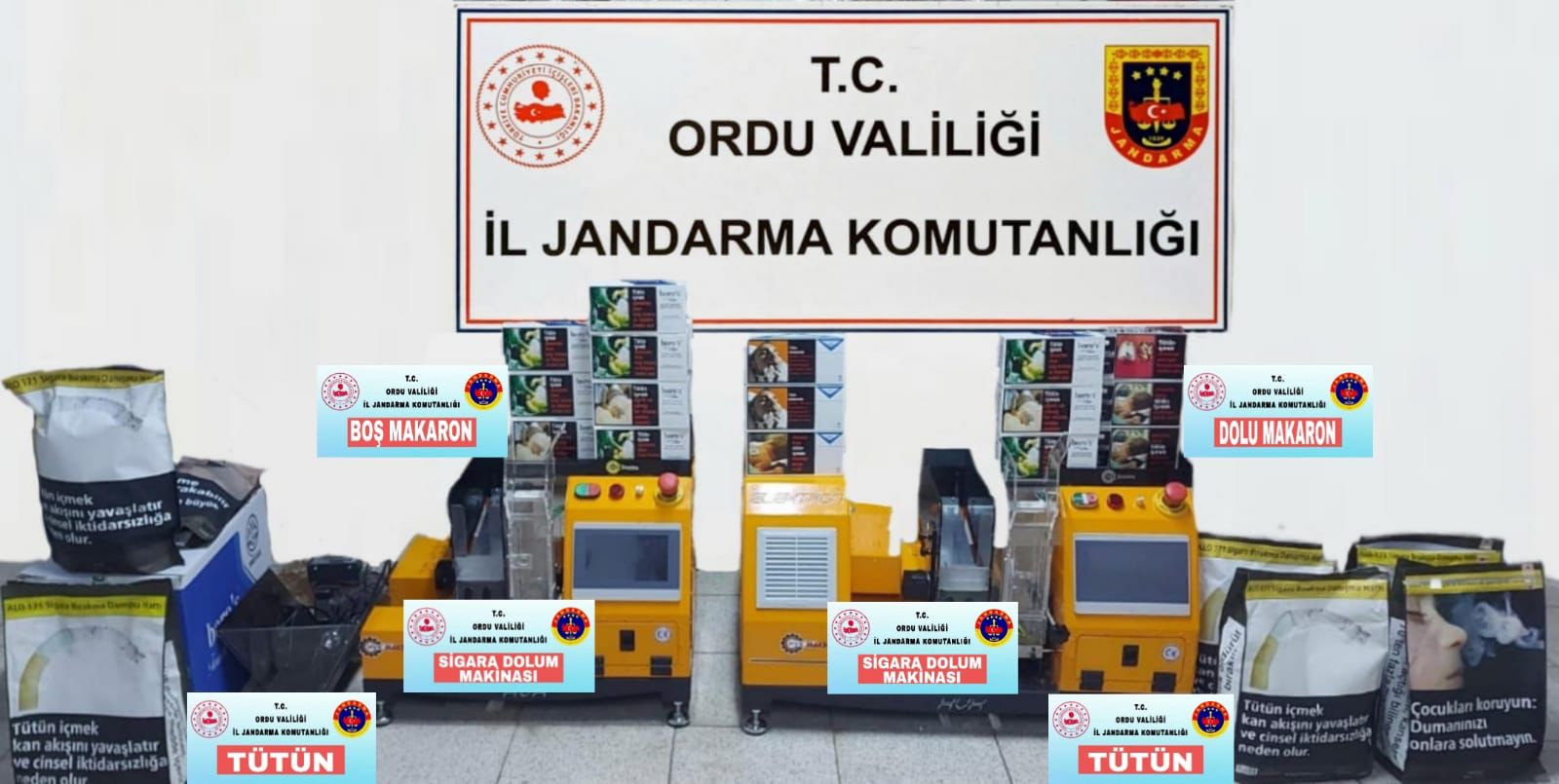 ALTINORDU’DA KAÇAK TÜTÜN OPERASYONU, 2 GÖZALTI