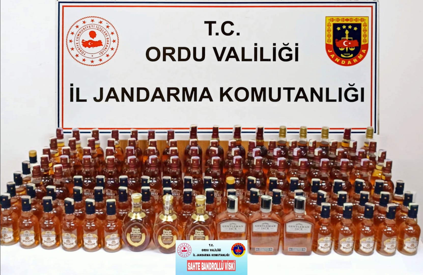 ÜNYE’DE SAHTE ALKOL OPERASYONU!