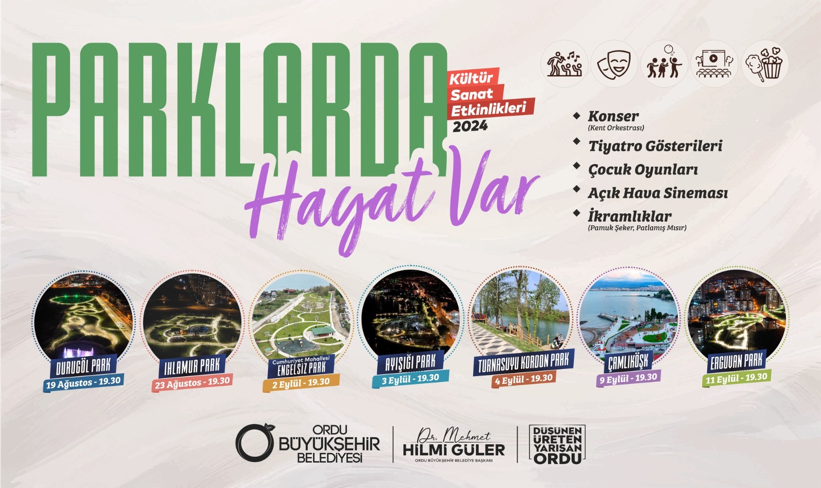 PARKLAR RENKLENİYOR