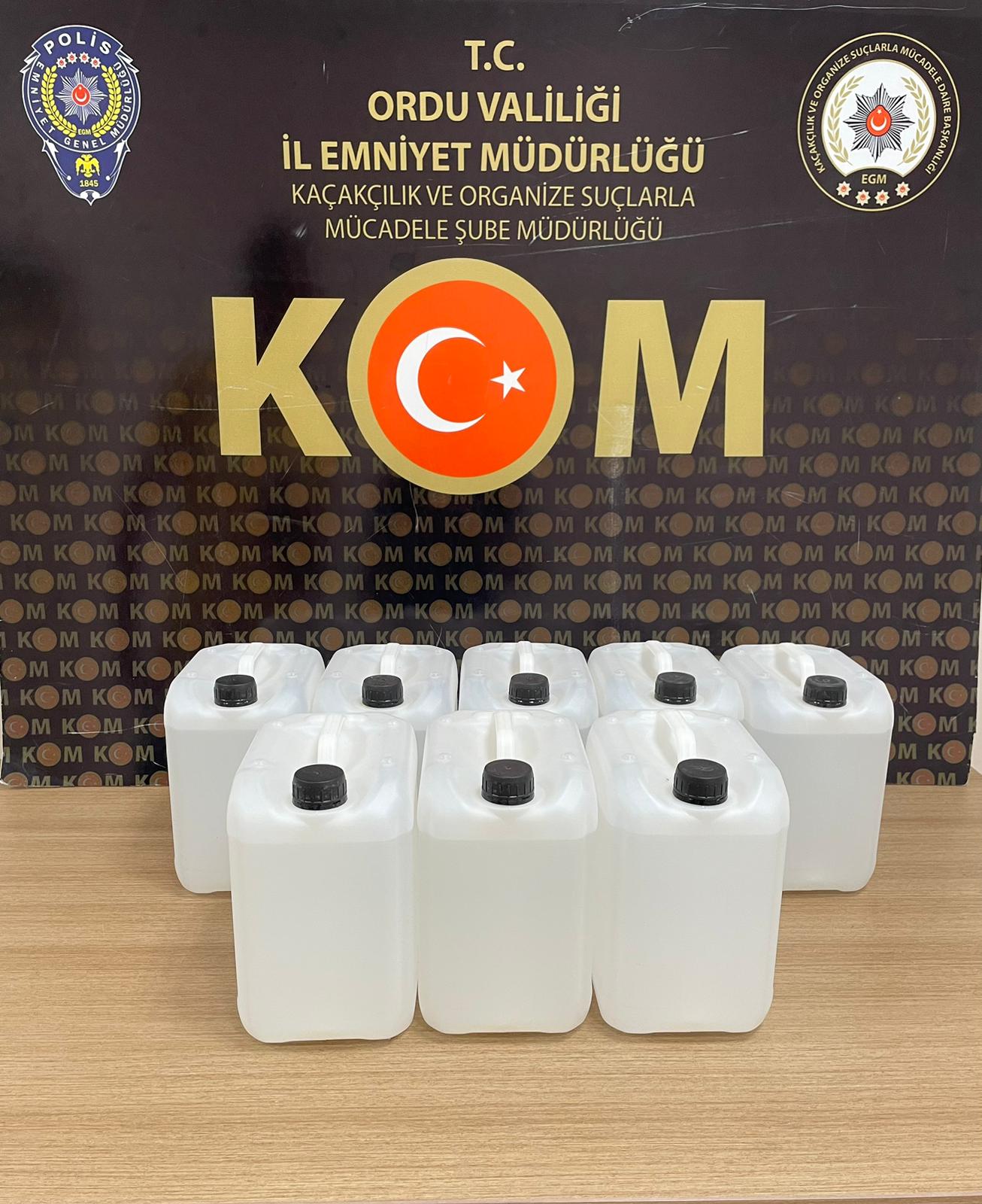 KARGOYLA KAÇAK ETİL ALKOLE BASKIN! 4 GÖZALTI