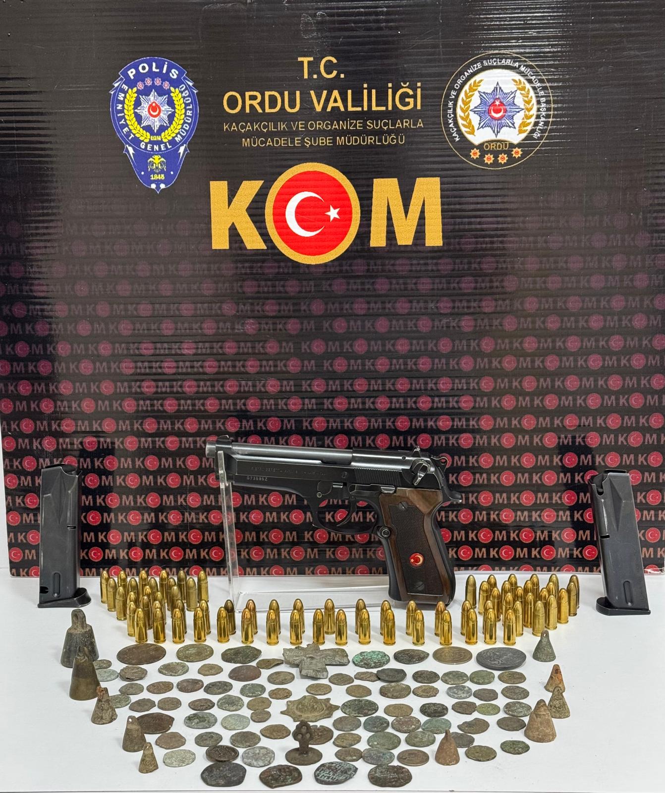 Altınordu’da tarihi eser baskını! 1 şüpheli gözaltına alındı