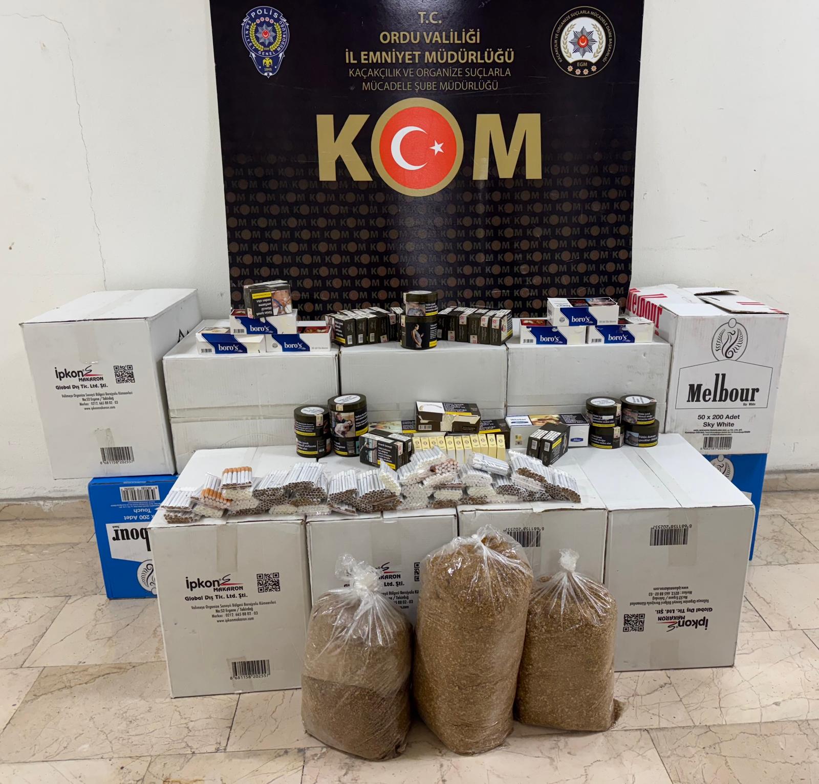 Fatsa’da Kaçak Tütün Operasyonu! 4 Şüpheli Gözaltına Alındı