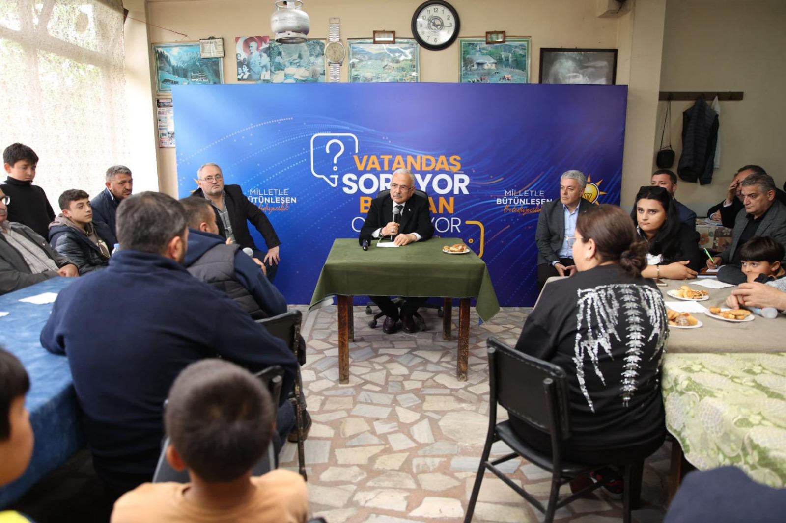 BAŞKAN GÜLER, 1 GÜNDE 3 MAHALLEYİ ZİYARET EDEREK VATANDAŞLARI DİNLEDİ