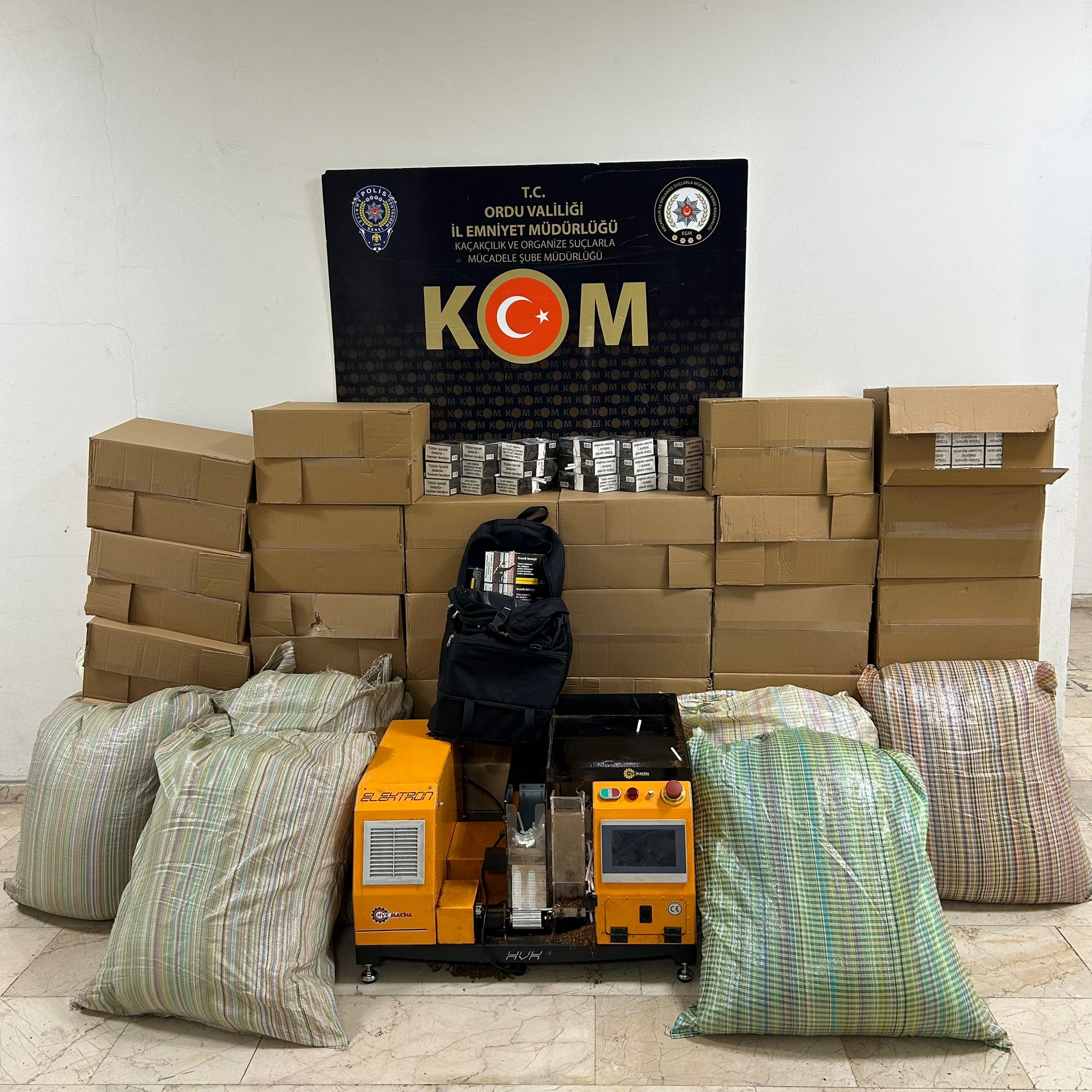 ALTINORDU’DA KAÇAK TÜTÜN OPERASYONU!