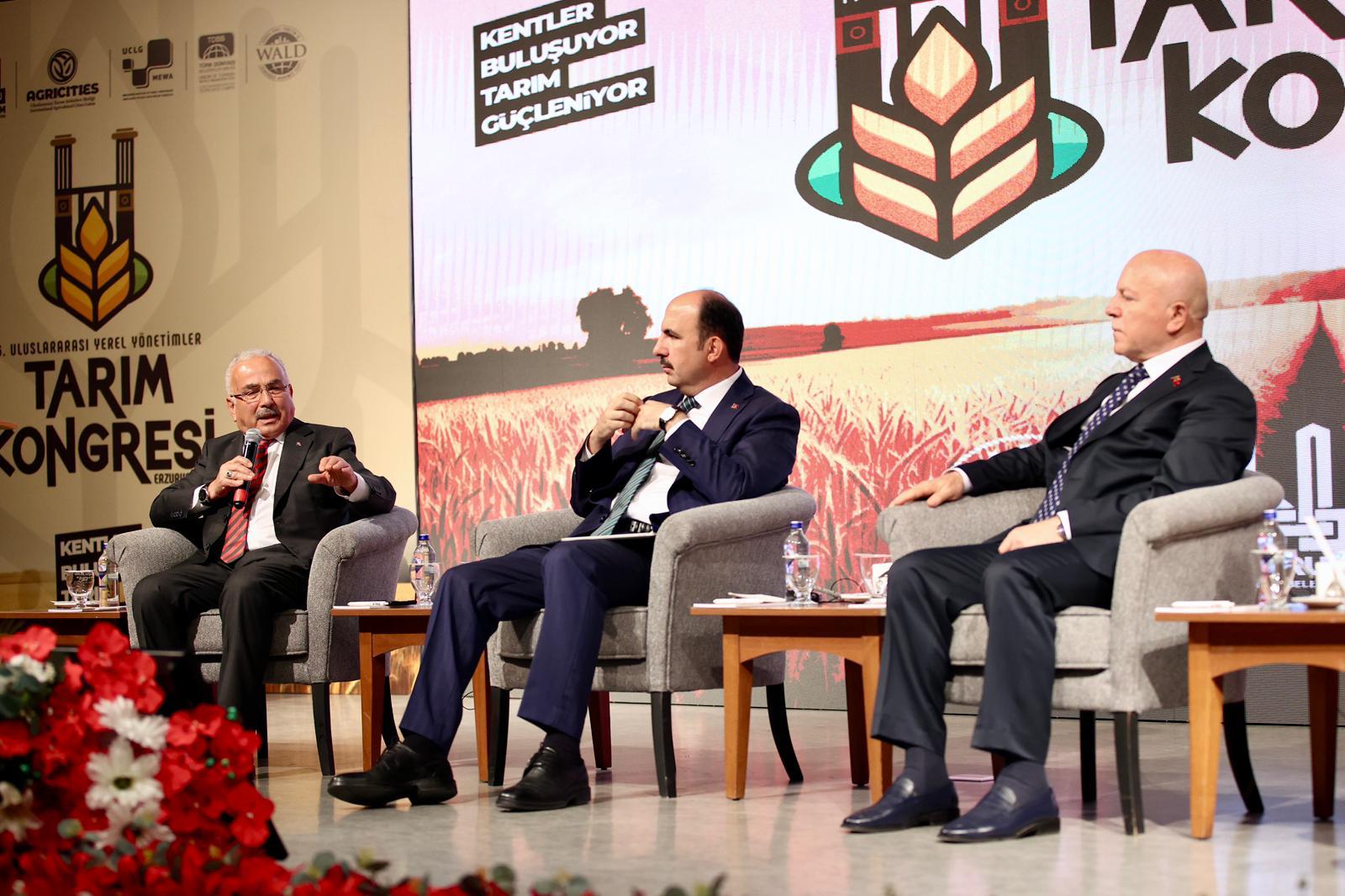 BAŞKAN GÜLER, ERZURUM’DA TARIM KONGRESİNDE KONUŞTU