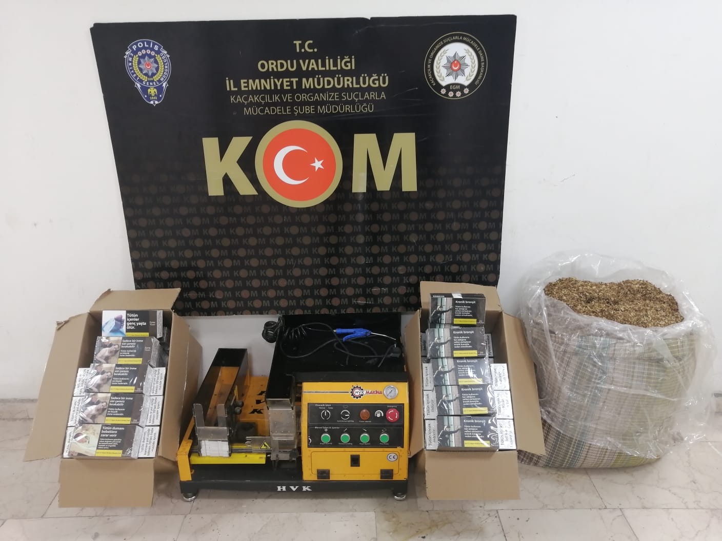 Altınordu’da Kaçak Tütün Operasyonu